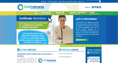 Desktop Screenshot of confecamaras.org.co